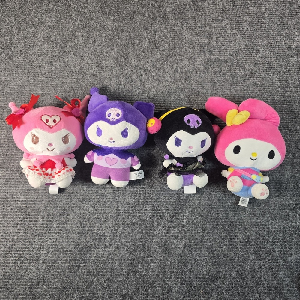 Sanrio Hello Kitty &‎ Friends Plush Lot of 4 Kuromi My Melody 2025 Licensed